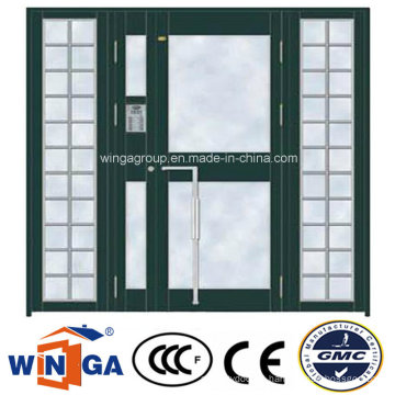 Special Biggest Size Exterior Security Steel Glass Door (W-GD-31)